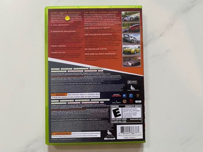 Xbox 360 Forza Motorsport 2 CD DVD BD Ori Region NTSC Original RARE langka eksklusif Microsoft