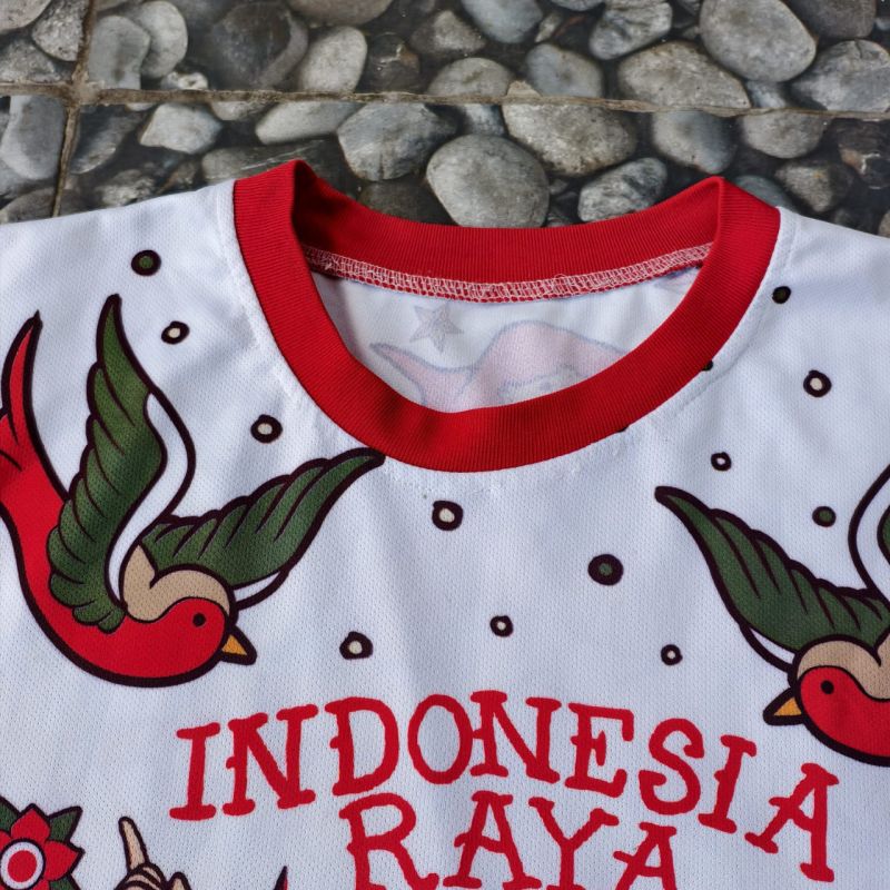 Kaos Merah Putih Fullprint Vintage Style Tokoh Pahlawan Indonesia