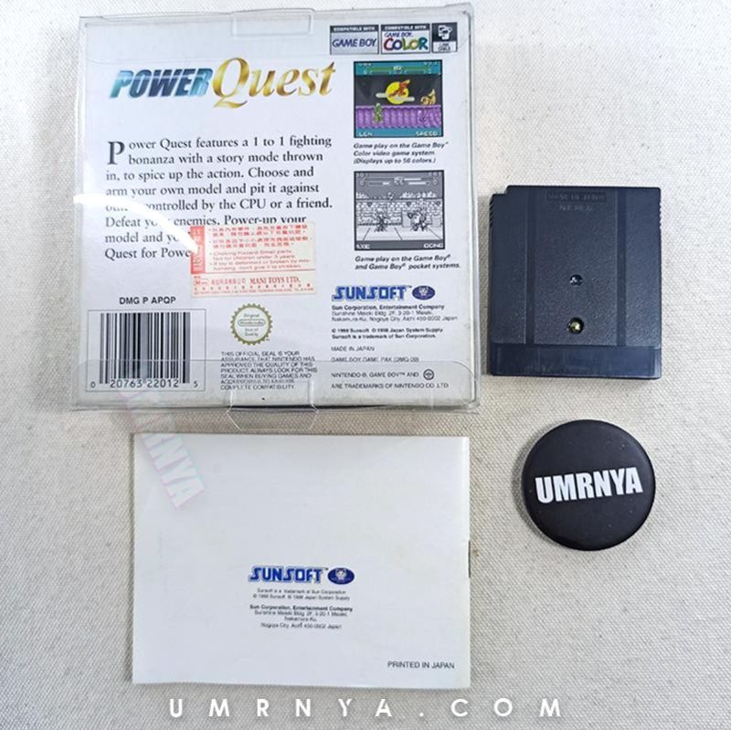 Kaset Original Power Quest Robot Wars Nintendo Gameboy DMG GBC