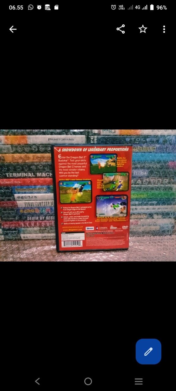 Game PS2 Original Dragon Ball Z Budokai US