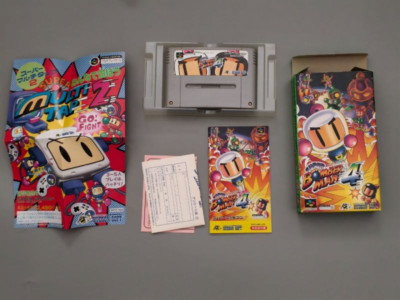 Super Bomberman 4 Sufami , Super Famicom SNES japan