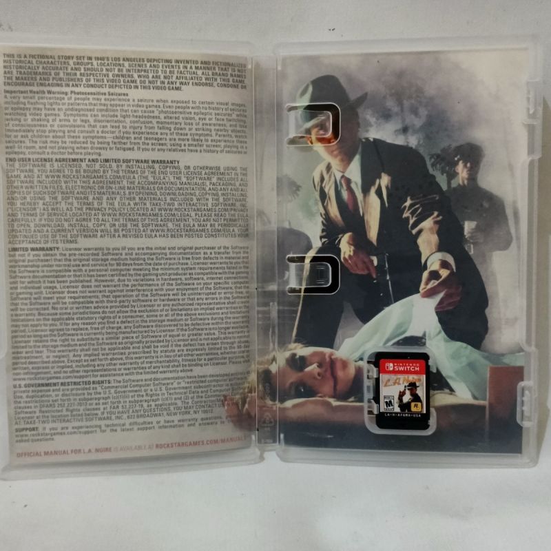 Game Switch - LA Noire Reg. Pure USA Original