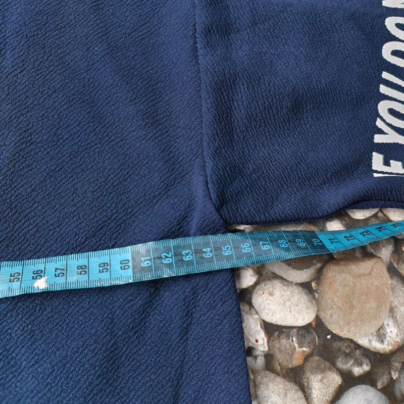 Kaos DON STAR Oversize Navy – Korean Style Boxy Tee (Preloved)