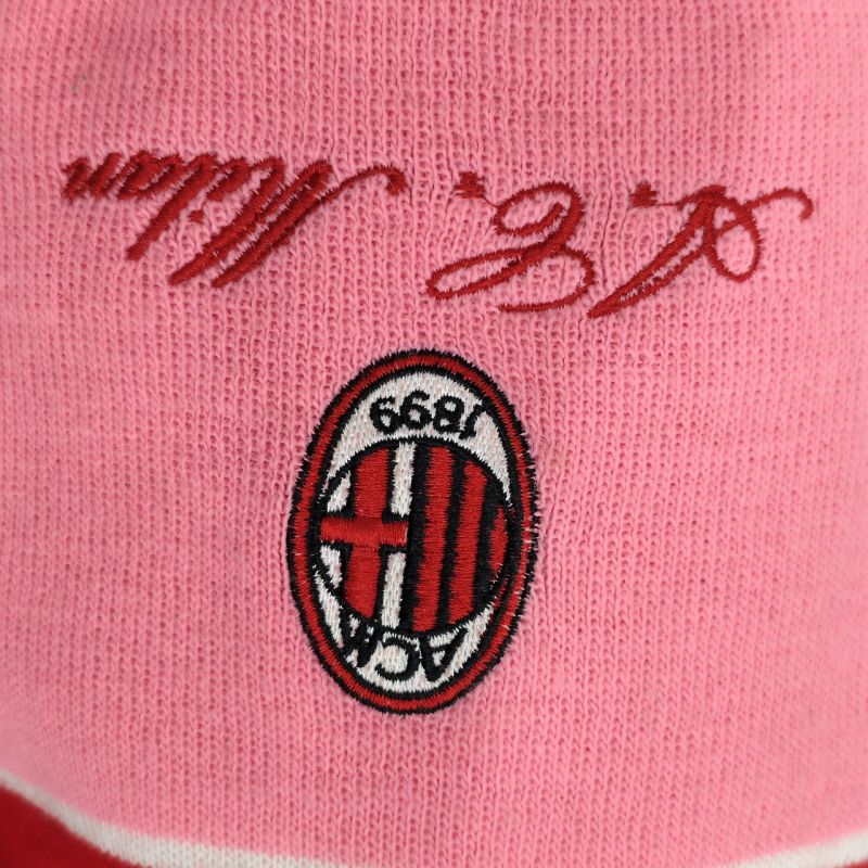Syal Bola Original AC Milan Pink Strips