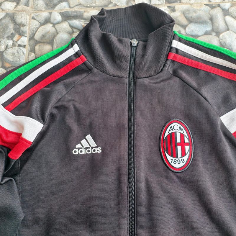 AC Milan Anthem Track Too Jacket 2014/15 - Black/Red/White/Green