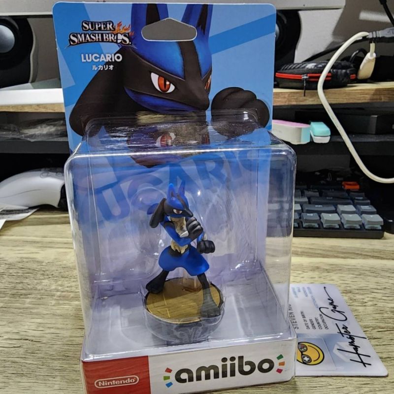 Lucario Pokemon Amiibo Nintendo Original BNIB