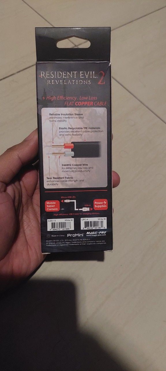 Kabel charger ps4 Resident Evil Revelations 2
