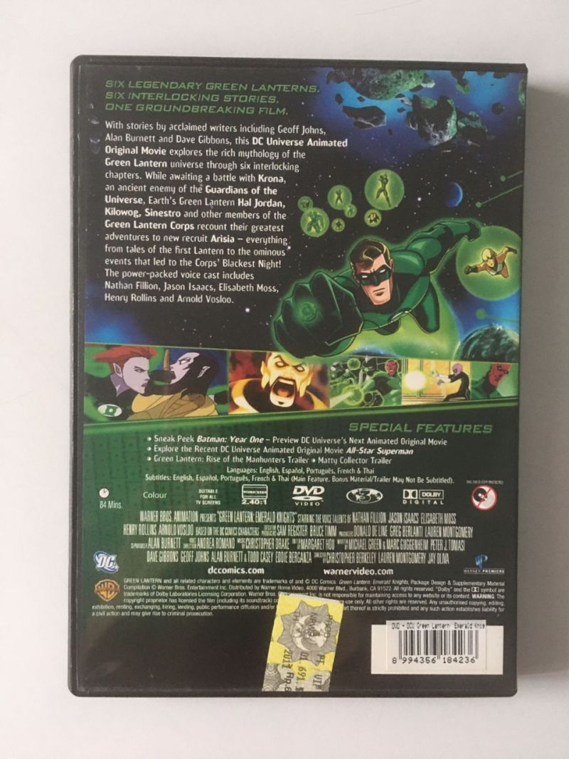 DVD Green Lantern Emerald Knights