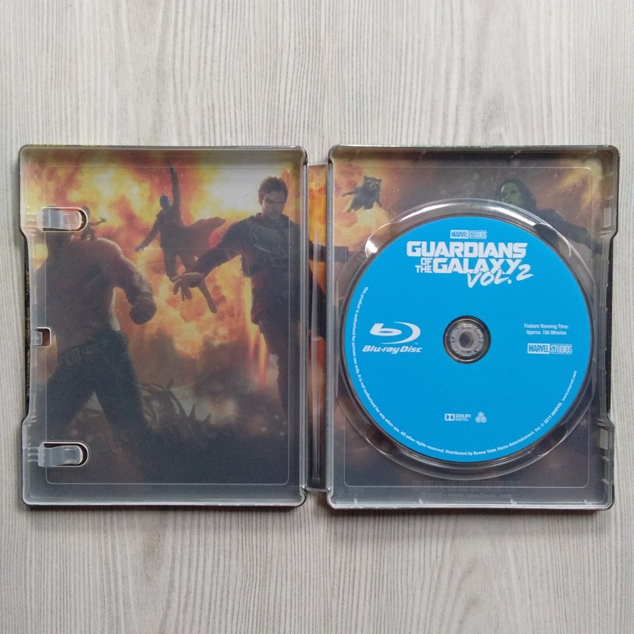 Bluray Steelbook Movie Original GUARDIANS OF THE GALAXY VOL. 2 (2017)