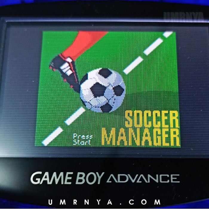 Kaset Original Soccer Manager Nintendo Gameboy GBC Color GBA Game boy Sp Cartridge
