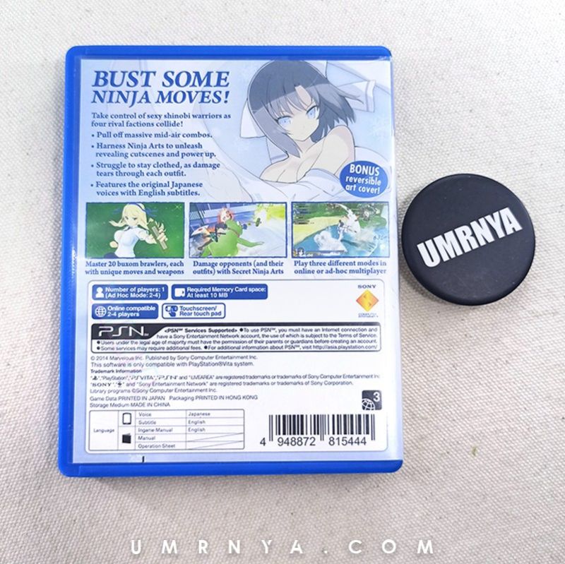 Kaset Original PSVita CD Senran Kagura Shinovi Versus PS Vita game