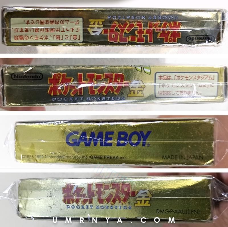 Kaset Original Pokemon Gold Nintendo Gameboy & Silver DMG COLOR GBA SP