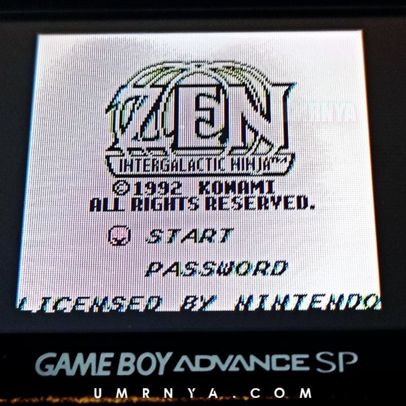 Kaset Gameboy Zen Intergalactic Ninja Nintendo Game boy DMG GBC GBA Cartridge