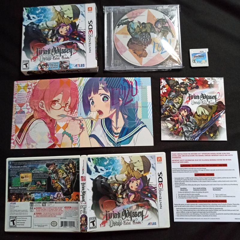 Kaset Game Etrian Odyssey 2 Untold The Fafnir Knight limited edition Nintendo 3DS 2DS