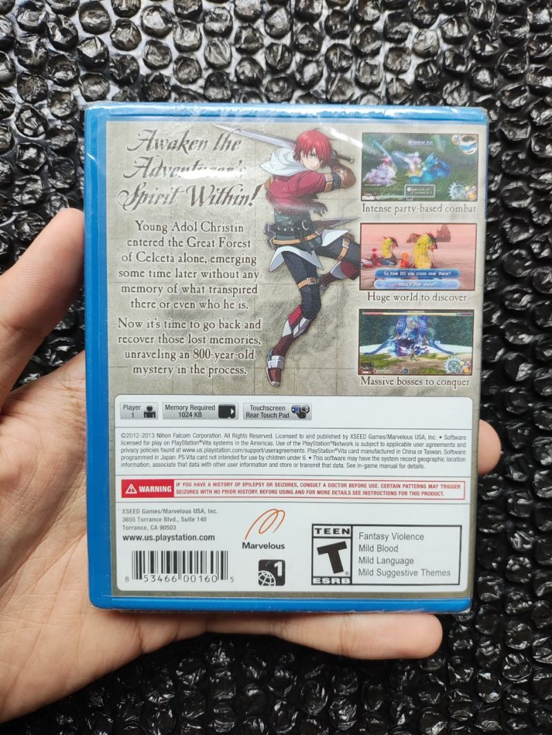 New Ps Vita Ys Memories Celceta