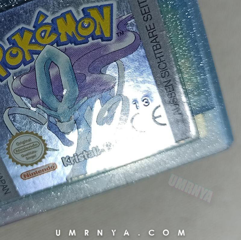 Kaset Gameboy Pokemon Crystal Kristall Nintendo Game boy GBA Edition NOE German Cartridge