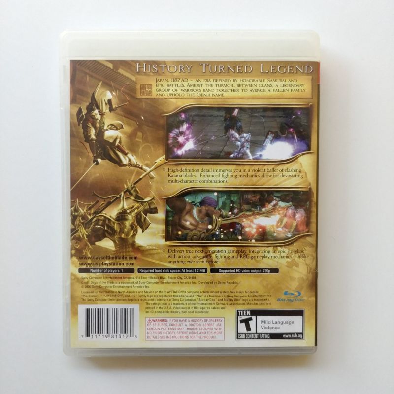 PS3 - Genji: Days of the Blade (2ND/R1)