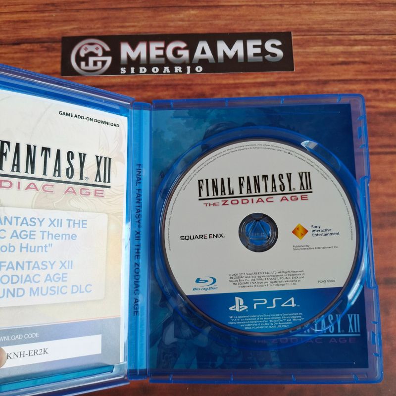 Kaset BD PS4 Final Fantasy XII Zodiac Age - Second/Bekas