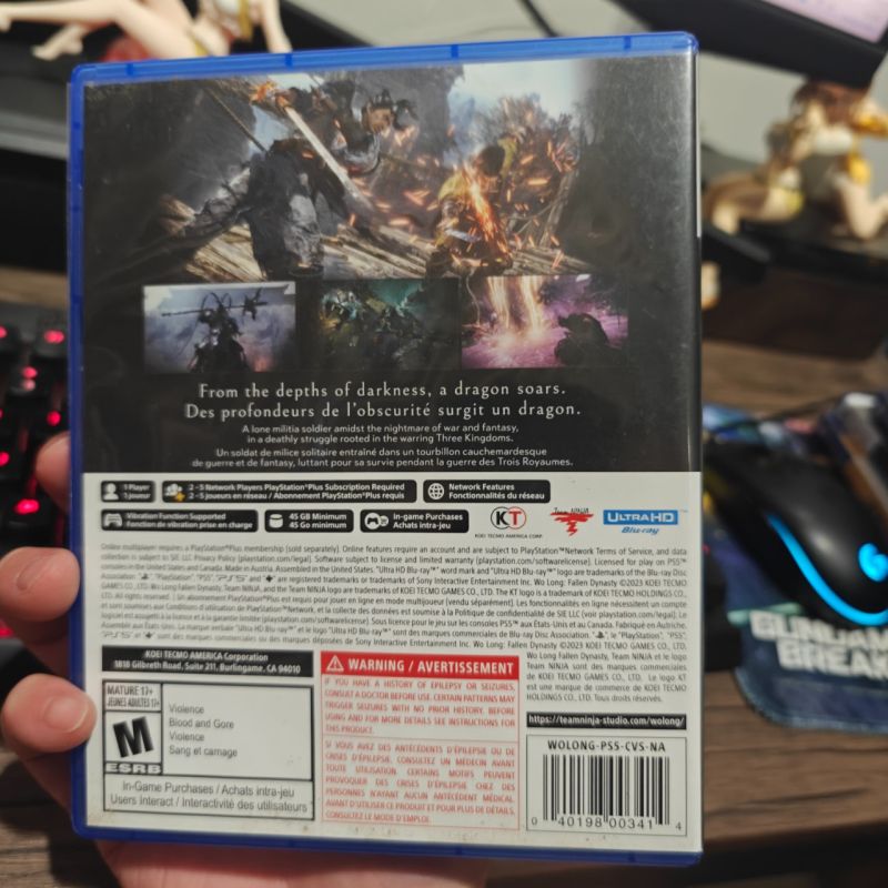 PS5 Game Wo Long Fallen Dynasty