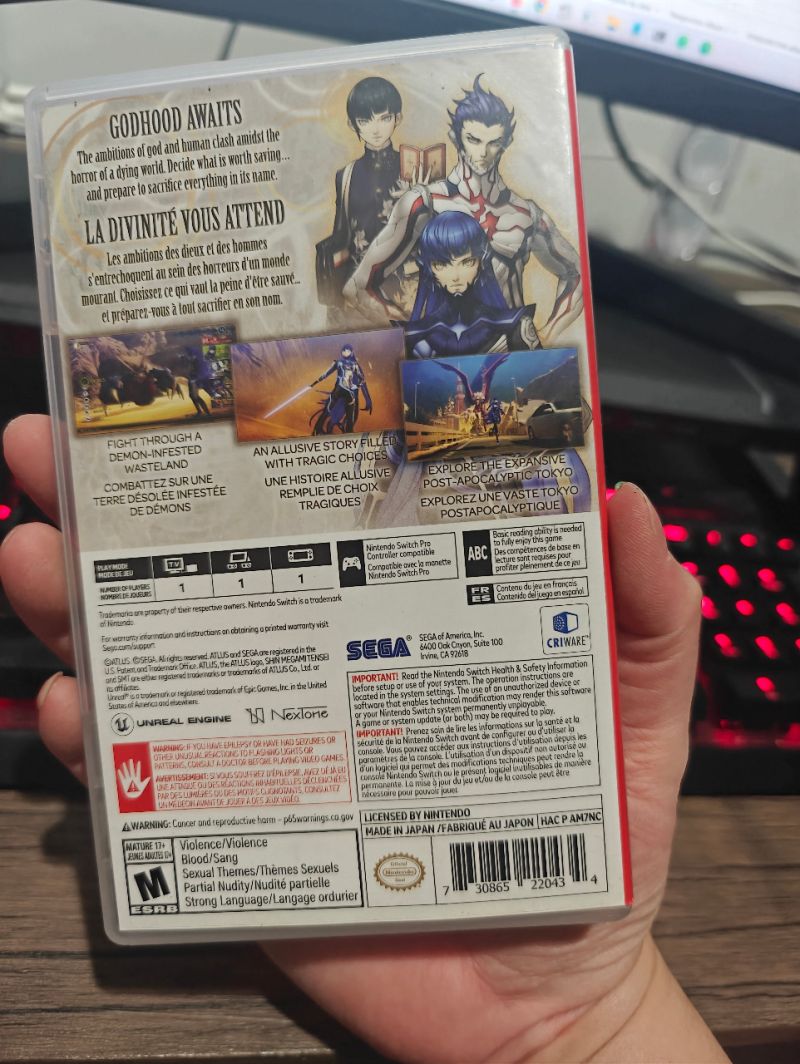 HYBRID AUCTION GAP 510 Nintendo Switch Game Shin Megami Tensei V Pure US