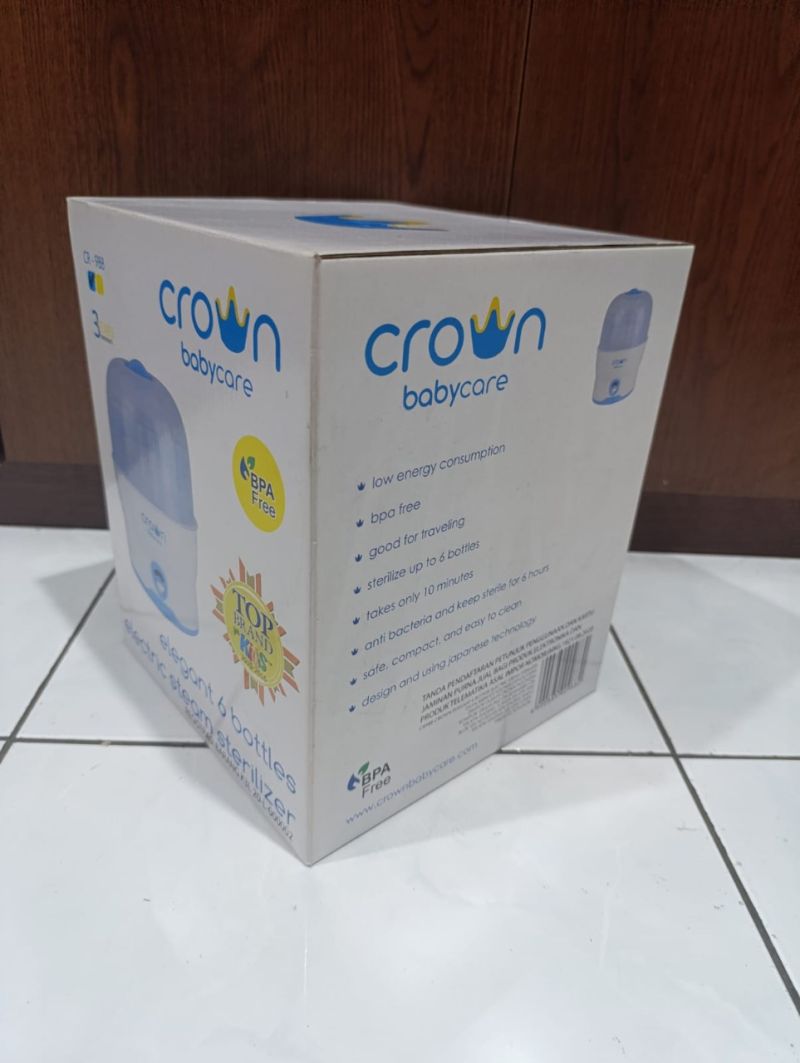 Crown Babycare Elegant 6 Bottles Electric Steam Sterilizer (Yoga Nugraha)