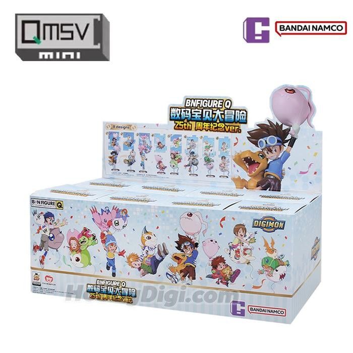 FULL SET 8PCS - BNFigure Q Digimon 25th Anniversary Balloon Blind Box Figure