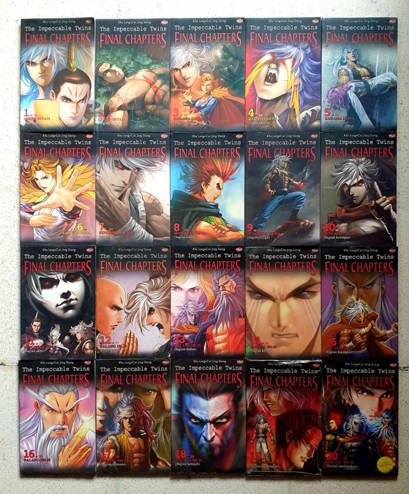 Komik The Impeccable Twins Lengkap I,II,III. Total 110 buku. Welly Hidayat