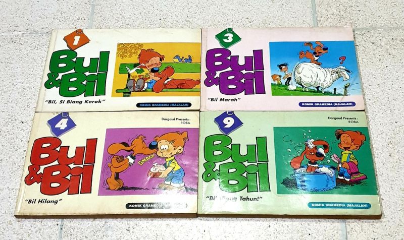 Komik Lebar Spirou+Spaghetti+Bul&Bil. Total 15 Buku. Dimas Anton
