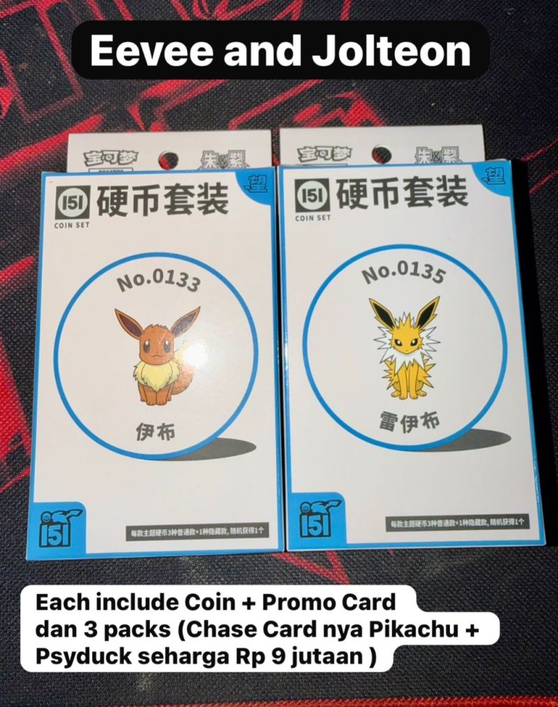 18 Meowth and Persian  & 19 Eevee and Jolteon & 24 2pack x Pokémon TCG Simplified - Arghya Wicaksana