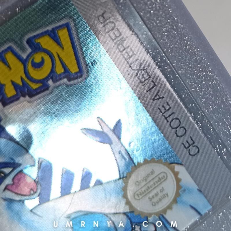 Kaset Original Nintendo Pokemon Silver Version Gameboy Color GBC GBA SP Cartridge Gold Argent Pokémo