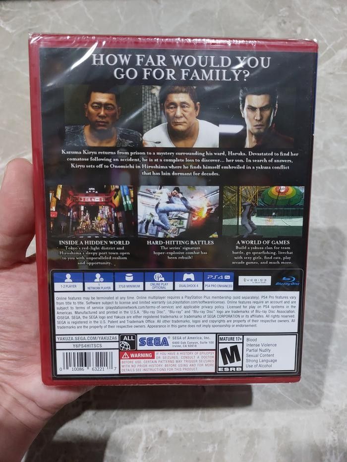 Yakuza 6 - PlayStation Hits REG 1 / PURE US / ALL