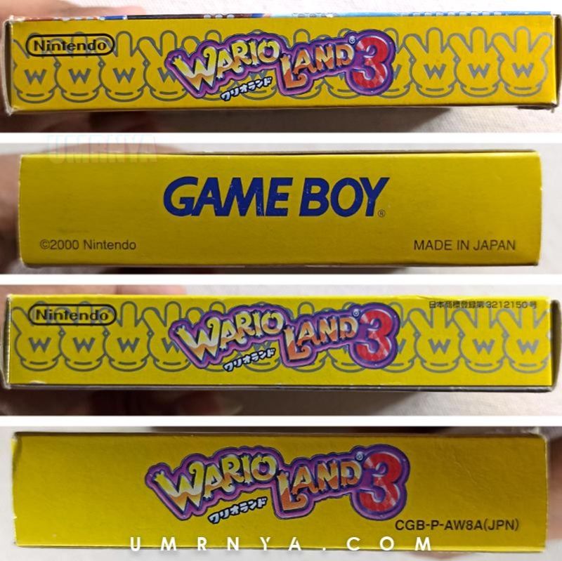 Kaset Gameboy Wario Land 3 Nintendo Game Boy Color GBC GBA SP Cartridge Game
