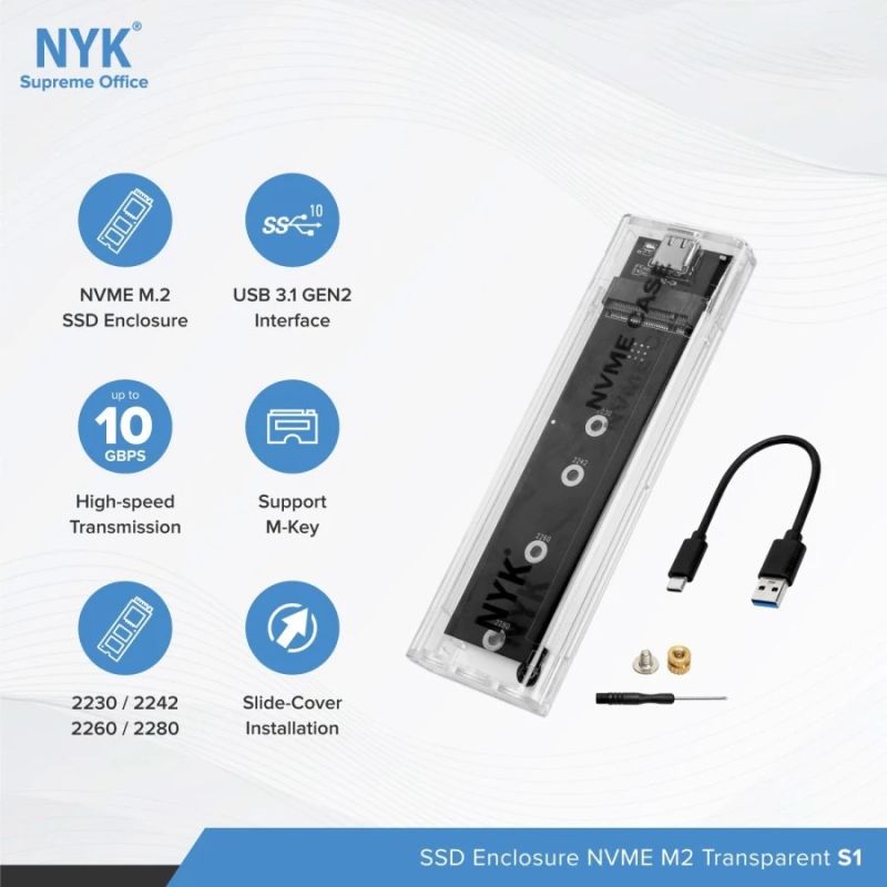 109 NYK NVME M2 SSD Enclosure - Kyon Naga